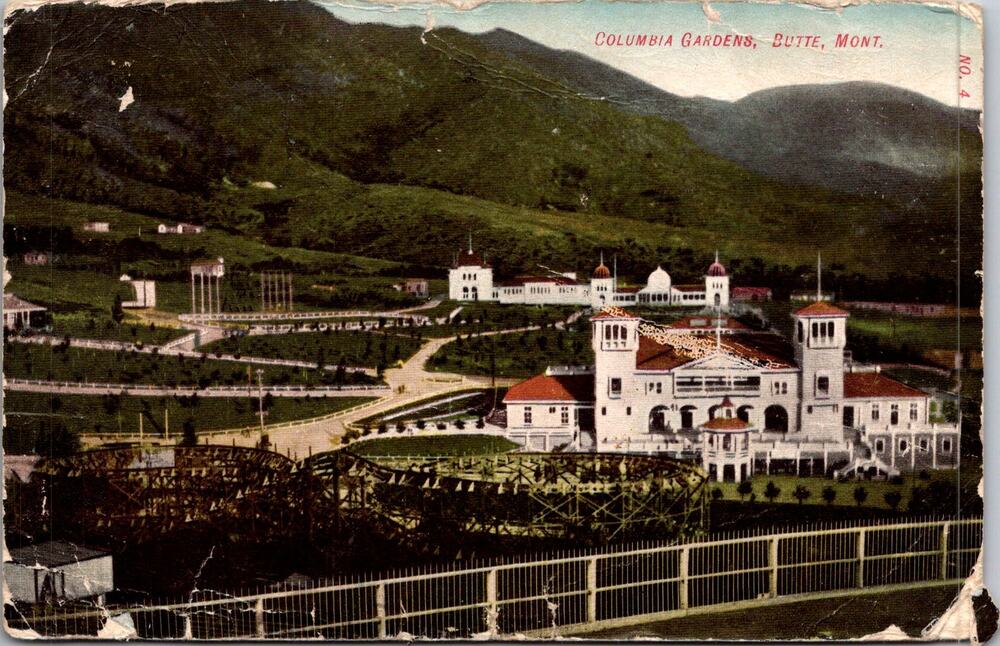 Columbia Gardens in Butte MT 1907 Vintage Postcard SP17-30